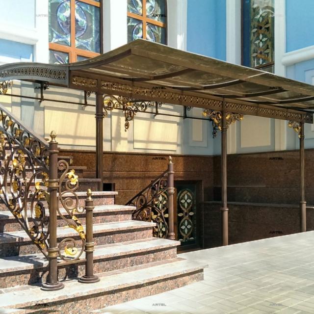 Фото 347 Огородження й навіс ковані Огородження й навіс ковані