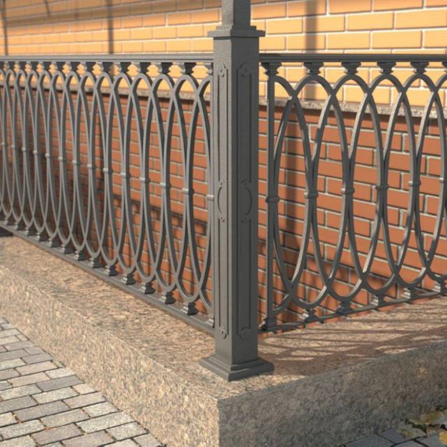 Металеві перила для ділянки